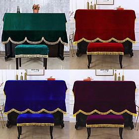 Khăn phủ đàn piano cơ đàn piano điện tử 88 phím phong cách Châu Âu cổ điển sang trọng chống bụi chống xước - Hàng chính hãng