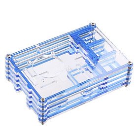 9 Acrylic Panels Transparent  Protective Case / Box / Enclosure for Raspberry Pi Model B/ 2/ 3/B