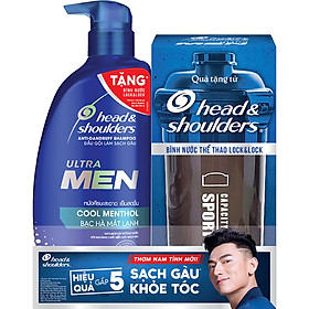 Dầu Gội Head & Shoulders Men Bạc Hà Mát Lạnh 850ml + Tặng Kèm Bình Lock&lock