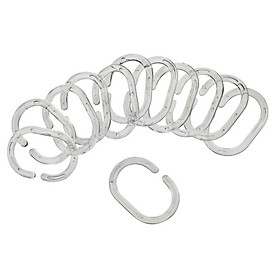 Bộ 12 Móc Treo Rèm Tắm Vara Nhựa Trong Suốt