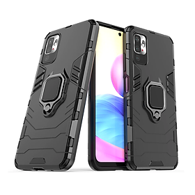 Ốp lưng chống sốc iron man kèm iring cho xiaomi redmi note 10/10s, redmi note 10 5g, redmi note 10 pro - hàng nhập khẩu