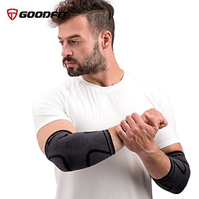 Hình ảnh Băng khuỷu tay hỗ trợ bảo vệ khuỷu tay, củi chỏ, vải co giãn đàn hồi, lớp silicon chống trượt thấm hút mồ hôi tốt Goodfit GF402E