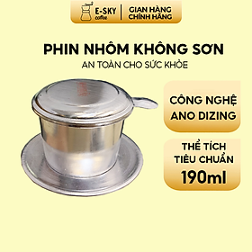 Phin Pha Cafe Nhôm Nguyên Chất Không Sơn E-SKY Coffee Size Nhỏ - 7cm - KL