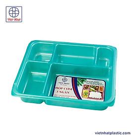 Mua HỘP ĐỰNG CƠM 5 NGĂN - KHAY ĐỰNG CƠM 5 NGĂN NHỰA CÓ NẮP VIỆT NHẬT