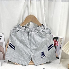 Quần đùi thun thể thao cho bé trai phối áo đi chơi đi học size lớn từ 15-35kg chất thun cotton mềm mát