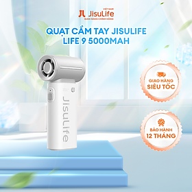 Mua Quạt cầm tay mini Jisulife Life 9 ABS 5 cấp độ gió 3600mAh/5000mAh - Sử dụng liên tục 12h - Hàng Chính hãng
