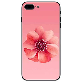 Ốp lưng in cho Iphone 7 Plus/ 8 Plus Mẫu Bông Nền Hồng