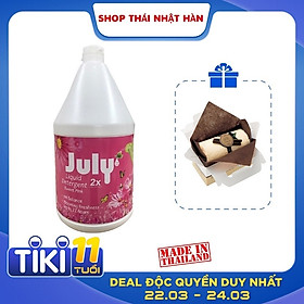 Combo 01 can nước giặt xả Thái Lan July 2X 3