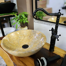 Mua Lavabo đá tự nhiên - chậu rửa mặt đá tự nhiên - Lavabo đặt bàn đá tự nhiên