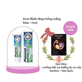 [Tặng 1 mặt nạ] Kem đánh răng chống hình thành mảng bám Pierrot 75ml