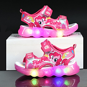 Giày Sandal quai hậu cho bé, giày thể thao siêu nhẹ, êm nhẹ chống trơn có đèn phát sáng – GSD9156