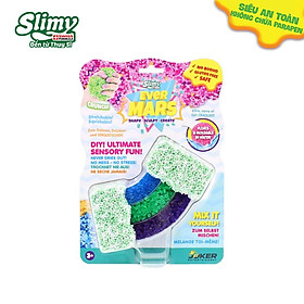 Đồ Chơi SLIMY Slime Xốp Trộn Hạt Thủy Tinh Lấp Lánh Nhiều Màu Set Xanh