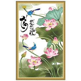 Decal dán tường khung tranh thư pháp đẹp TP_Tin_01 chữ TÍN