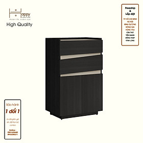 [Happy Home Furniture] VIGGO, Tủ đựng đồ 2 ngăn kéo - 2 cửa mở, 52cm x 32cm x 82cm ( DxRxC), THK_163