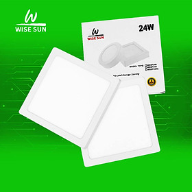 Mua Đèn LED panel ốp nổi vuông Wise Sun giá rẻ - chất lượng 18/24W - Ánh sáng trắng