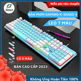 Mua Bàn Phím Giả Cơ Máy Tính Gaming LED 7 Màu K-Snak4 Có Dây  Có Led RGB Cực Đẹp  Phím Gõ Êm Phù Hợp Với Công Việc Văn Phòng-Hàng Chính Hãng