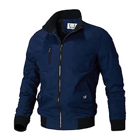 Áo khoác kaki nam VONESA chất vải dày cực tốt . Nhiều màu - Nhiều size tha hồ lựa chọn  - XXL - Xanh đen