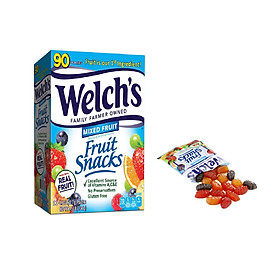 Thực phẩm bổ sung Kẹo dẻo trái cây hỗn hợp - Welch's Mixed Fruit Snack (2 KG - 90 gói)