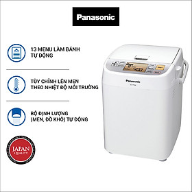 Máy Làm Bánh Mì Panasonic SD-P104WRA - Chế độ hẹn giờ 13 tiếng - Chức năng ghi nhớ khi mất điện - 13 thực đơn tự động - Hàng chính hãng