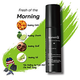 [HÀNG MỚI] Xịt Thơm Quần Áo Đa Năng Moment U Dành Cho Nam Giới Hương Fresh Of The Morning