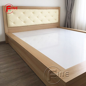 Mua Giường Phong Cách Nhật Bản có ốp nệm đầu giường sang trọng FINE FG217 Kích thước 1m4