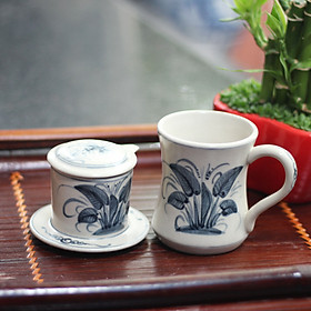 Mua Phin Cà Phê Gốm Chuồn Xanh Cao MNV-CFC03