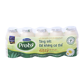 Lốc 5 Chai Sữa Chua Uống Men Sống Probi Có Đường 65Ml