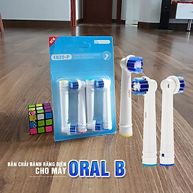 Cho máy Oral B Braun, bộ 4 Đầu Bàn Chải đánh răng điện thay thế MIHOCO EB20-P New  , làm sạch mảng bám, chăm sóc nướu