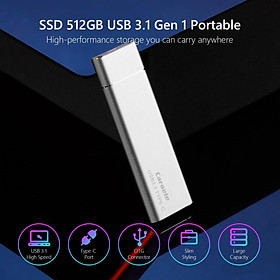 1T Alloy External Portable SSD USB3.1 for Android Tablet Laptops