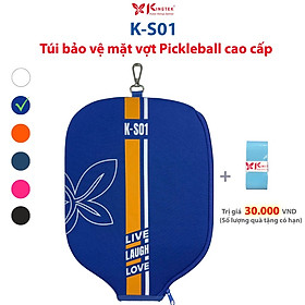 Túi bảo vệ mặt vợt Pickleball cao cấp K-S01, chính hãng, chất liệu Neoprene cực bền, thời trang, chống nước - Xanh dương