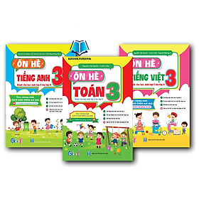 Sách - Combo 3c Ôn Hè Toán + Tiếng Việt + Tiếng anh - Dành cho học sinh lớp 3 lên lớp 4