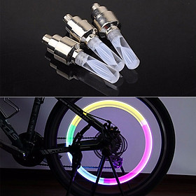 ộ 2 đèn LED gắn van bánh xe đạp, xe máy, ô tô
