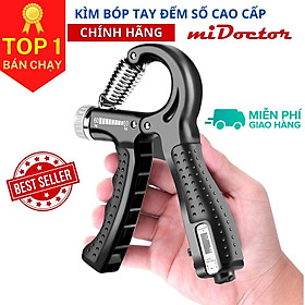 Kìm Bóp Tay ECO Kìm Tập Lực Cơ Tay Chữ R Dụng Cụ Tập Gym Tại Nhà Điều Chỉnh Lực Từ 5 - 60kg Đếm Số Tự Động Hãng miDoctor