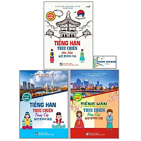 Combo 3 cuốn: Tiếng Hàn Thực Chiến Căn Bản + Trung Cấp + Nâng Cao (ấn bản mới) (HA)