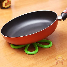 Mua Tấm lót nồi Silicon cao cấp cách nhiệt hình hoa mai chống dính chống trượt đa chức năng nhiều màu sắc