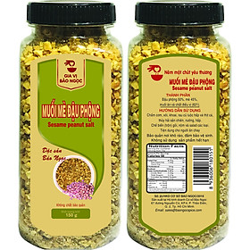 Muối Mè Đậu Phộng Hũ 150g - Thực phẩm thuần chay dinh dưỡng