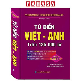 Sách - Từ Điển Việt-Anh Trên 135.000 Từ (Tái Bản 2026) - Bìa Cứng - Trần Mạnh Tường
