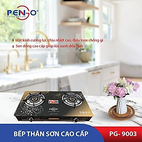 Bếp gas đôi mặt kính Pengo PG-9003( hàng chính hãng)