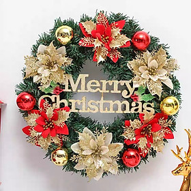 Mua Vòng Hoa Trang Trí Noel D70 size 40cm Vòng Nguyệt Quế Giáng Sinh