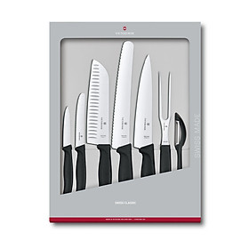 Bộ dao bếp 7 món Swiss Classic VICTORINOX - THỤY SĨ : Dao nhà bếp và phụ kiện Thụy Sĩ Bộ dao lý tưởng cho các đầu bếp chuyên nghiệp và cả những đầu bếp gia đình