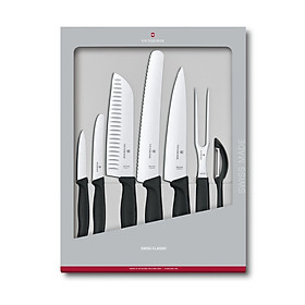 Mua Bộ dao bếp 7 món Swiss Classic VICTORINOX - THỤY SĨ : Dao nhà bếp và phụ kiện Thụy Sĩ Bộ dao lý tưởng cho các đầu bếp chuyên nghiệp và cả những đầu bếp gia đình