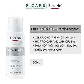 Xịt Khoáng Dưỡng Ẩm Eucerin Cho Da Nhạy Cảm Hyaluron Mist Spray 50ml