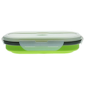 Silicone Plastic Lunch Box Picnic Bento Container Food Storage Box