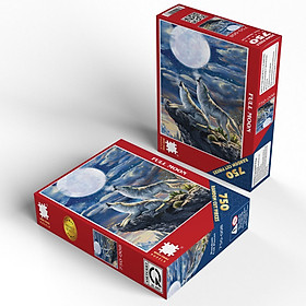 Tranh Xếp Hình Random Cut 750 Mảnh Minh Châu – Full Moon (40x60cm)