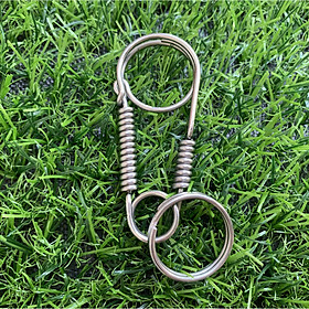 Móc khoá Inox 304 Nghệ Thuật Loại Cao Cấp Hàng Việt Nam tặng kèm 1 Khuyên đeo móc khóa chắc chắn Màu Inox nguyên bản rất sang Càng Dùng Càng Sáng - Móc khóa Ô Tô Xe Máy 