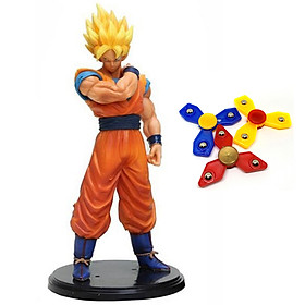 Mô hình Songoku - Dragon Ball cao 20cm - Tặng bộ 3 con quay Spinner