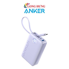 Sạc dự phòng Anker Cable Power Bank 1USB 1Type-C 22.5W 20000 mAh A1647 - Hàng chính hãng