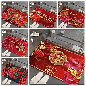 Mua THẢM TẾT 2024 In Hình 3D  THẢM LAU CHÂN   CHÙI CHÂN  CHỐNG TRƠN TRƯỢT   THẤM HÚT TỐT 60x40 cm⁹ ngẫu nhiên