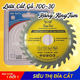 LƯỠI CƯA - LƯỠI CẮT GỖ 110-30 RĂNG KINGTOM VÀNG – CHẤT LƯỢNG VÔ ĐỊCH PHÂN KHÚC GIÁ RẺ!