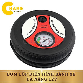 Bơm Lốp Điện Hình Bánh Xe Đa Năng 12V